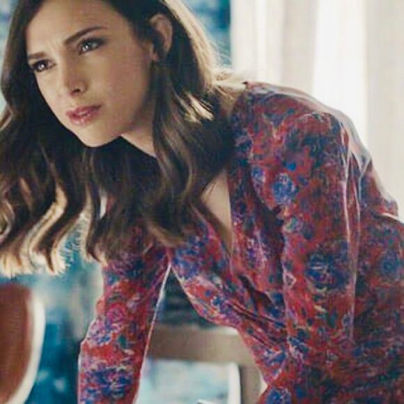 $398 IRO PARIS 100% Silk Red Purple Floral Print Blouse Top – Size EU 40/ USA 8 - Picture 2 of 14